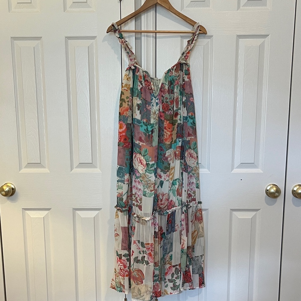 Anthropologie Multicolor Floral Maxi Dress